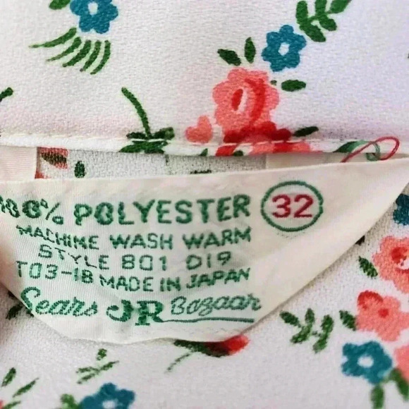 Rare Vintage 70s Sears JR Bazaar Western Floral Button Up Shirt - Picture 5 of 8